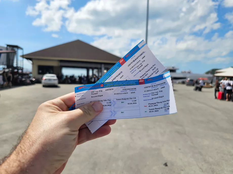 Lístok na trajekt Koh Phangan - Koh Samui