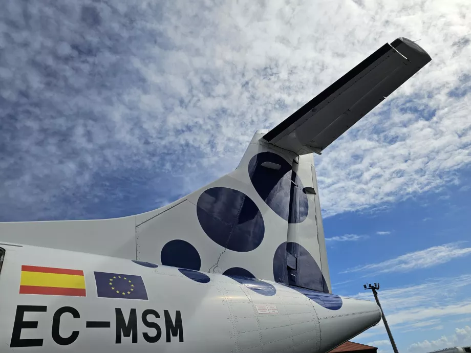 Lietadlo ATR72 spoločnosti Canaryfly