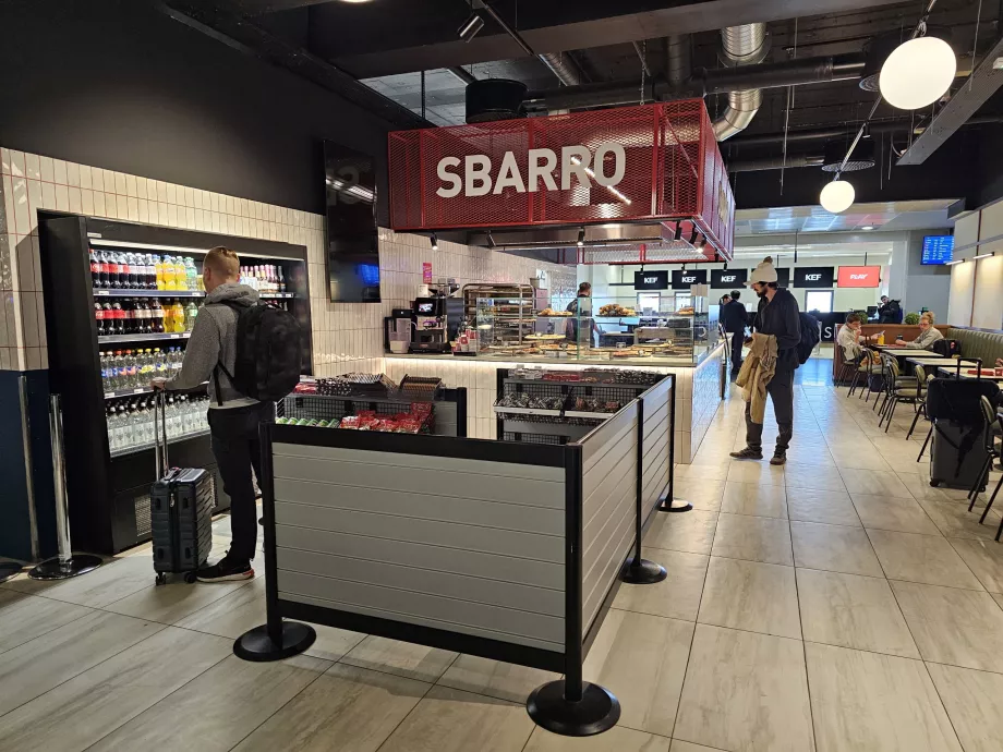 Reštaurácia Sbarro, neschengenská časť