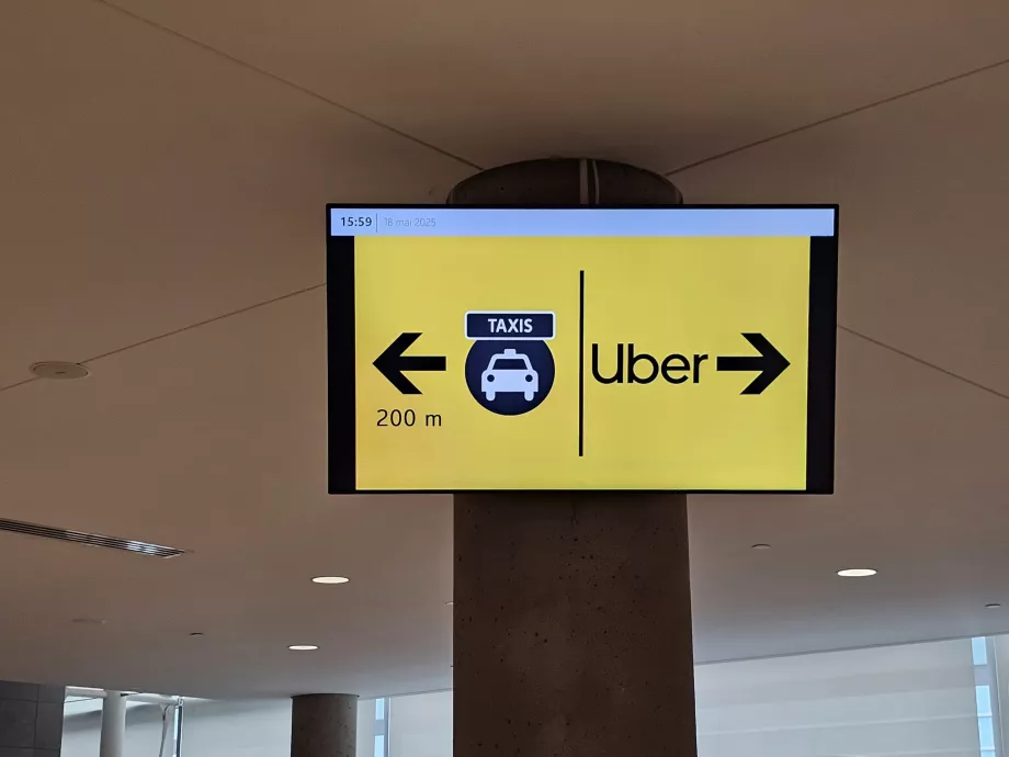Pokyny k taxi / Uber