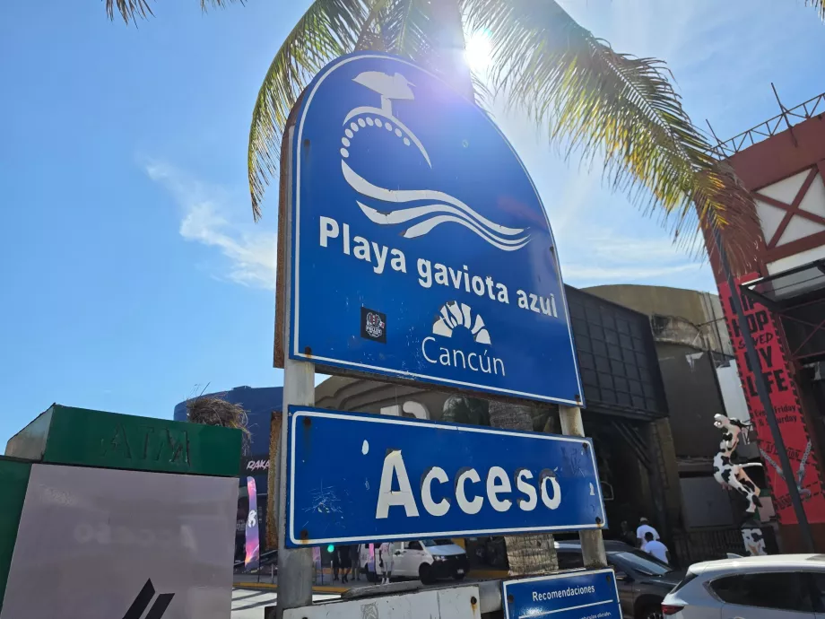 Playa Gaviota Azul, verejný prístup