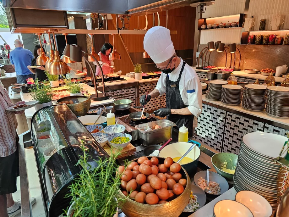 Raňajky v reštaurácii Rise