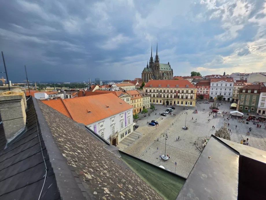 Výhľad z balkóna vo veži