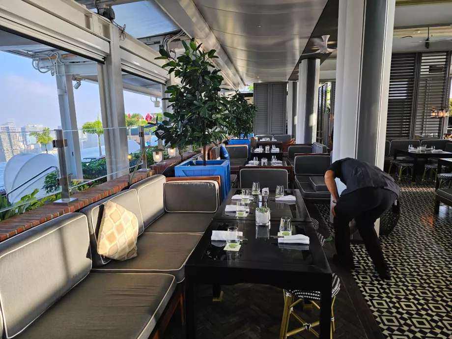 Raňajky v bare Spago