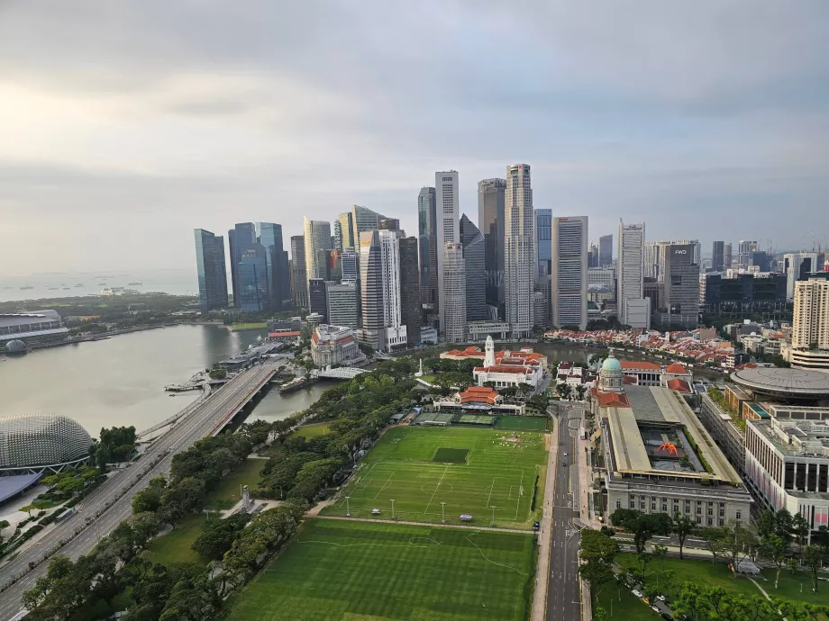 Pohľad z izby na centrum mesta