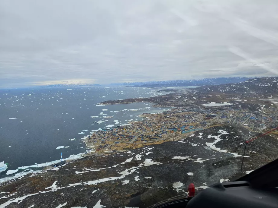 Ilulissat z helikoptéry