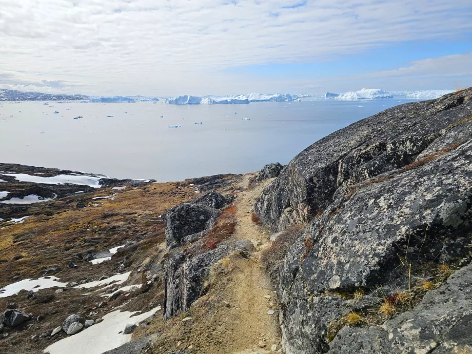 Pešia turistika pozdĺž ľadovca Icefiord