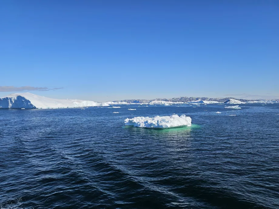Pohľad z paluby na Ilulissat