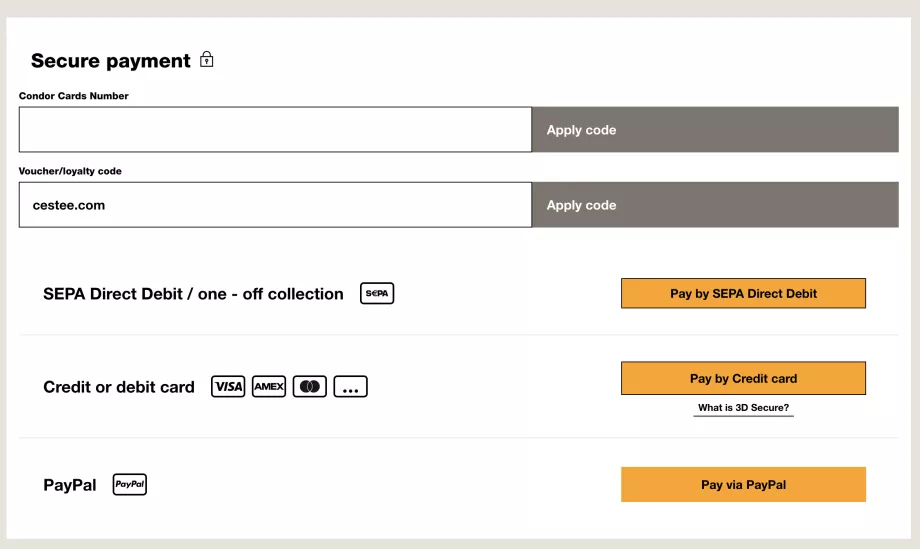 Promo kód - Condor.com