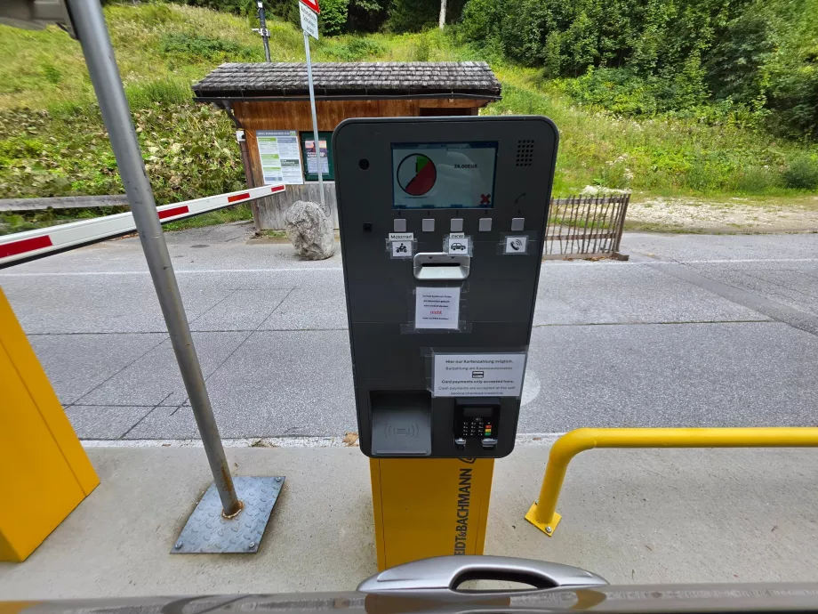 Platba mýta za diaľnicu Loser Mautstrasse