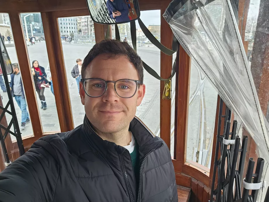 Historický Taksim - električka Tünel