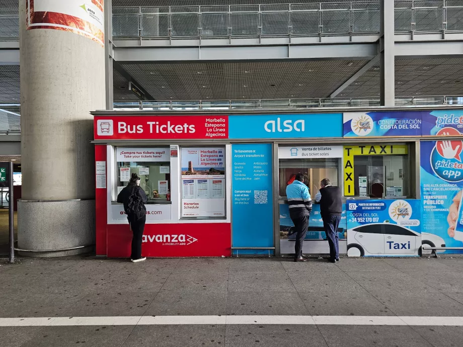 Predajne lístkov na diaľkové autobusové spoje