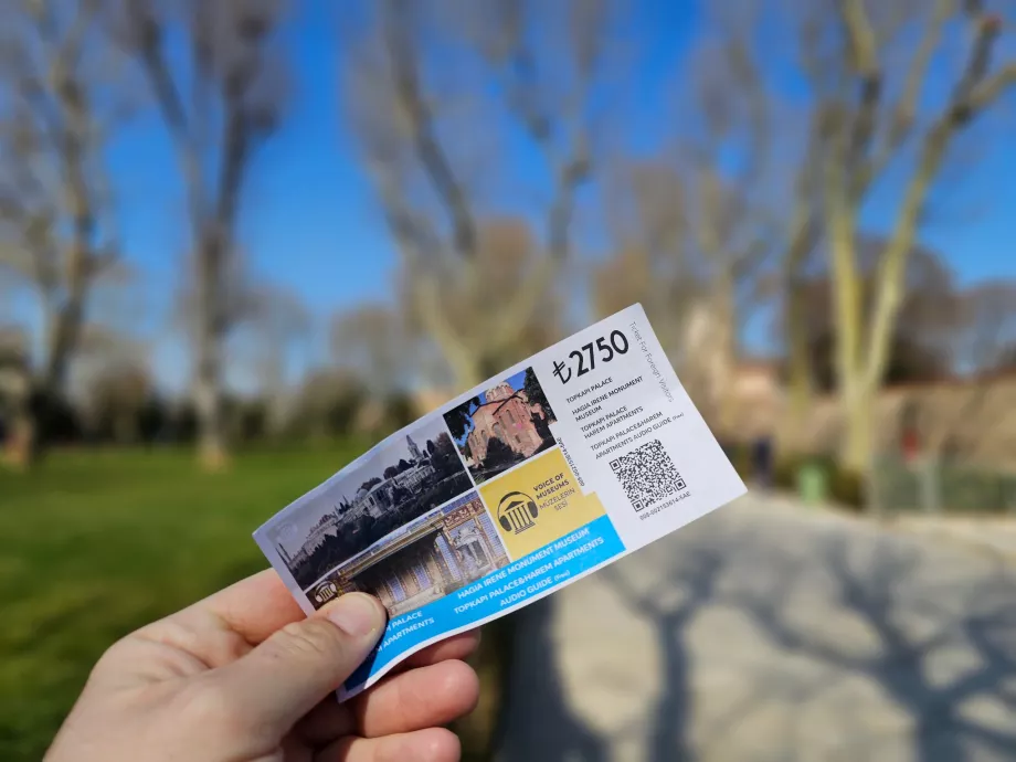 Vstupenka do paláca Topkapi