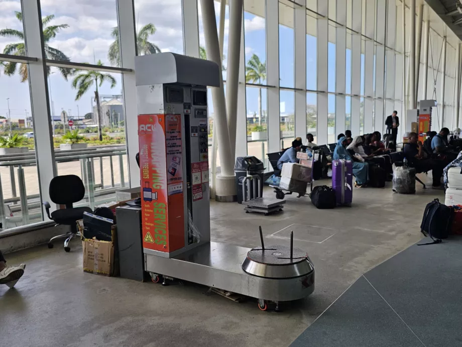 Balenie batožiny, terminál 3