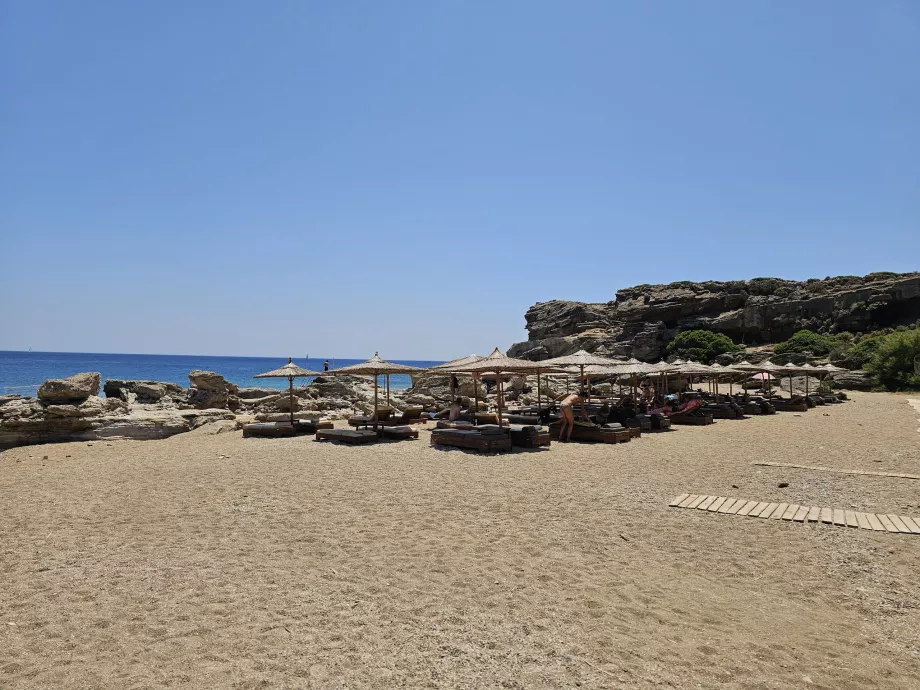 Pláž pri prameňoch Kallithea