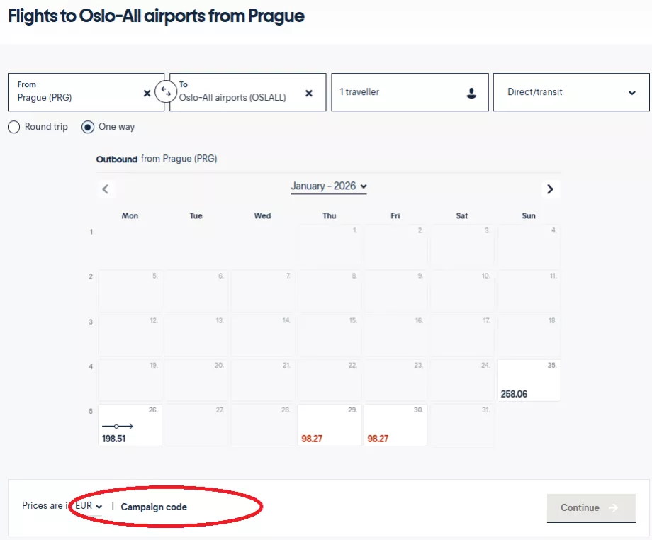 Pole na zadanie propagačného kódu