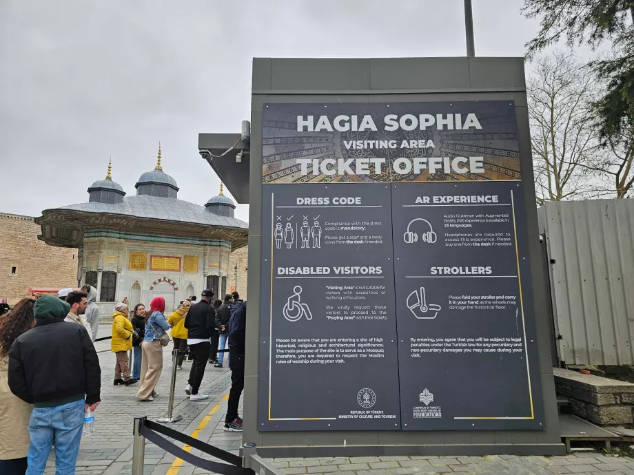 Hagia Sofia Predaj vstupeniek