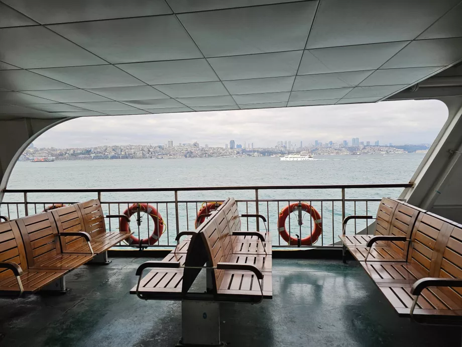 Vonkajšia paluba na trajekte