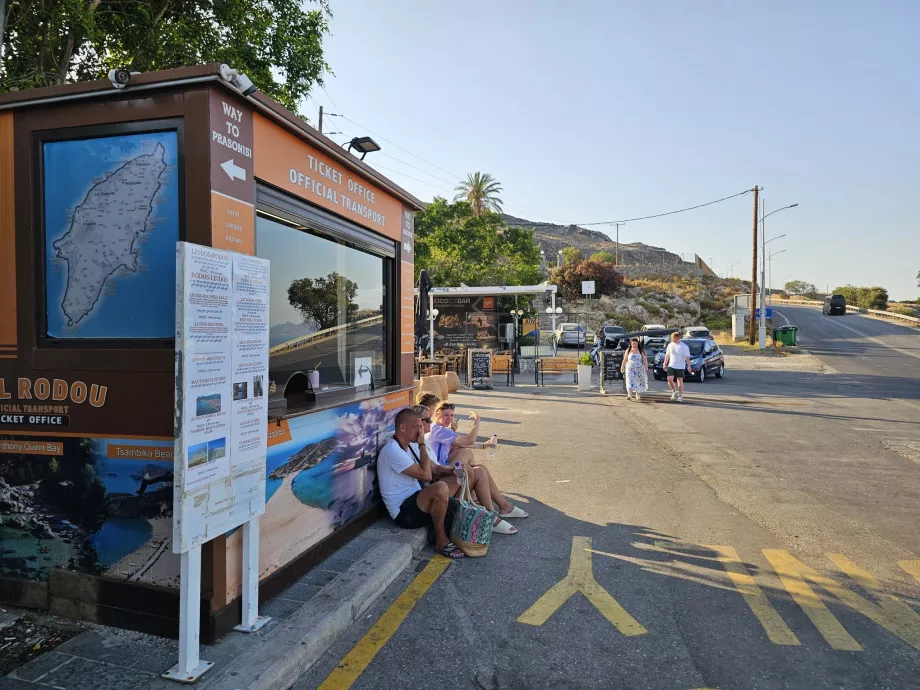 Predaj autobusových lístkov, Lindos