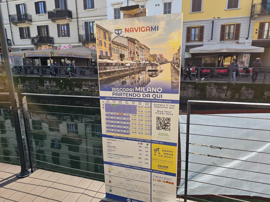 Výlet loďou na Navigli