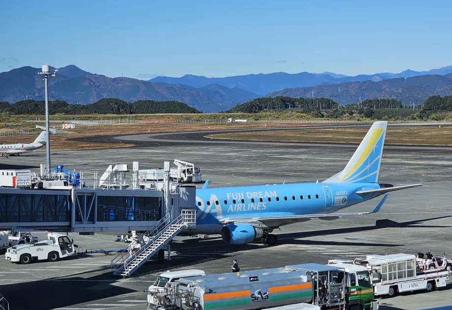 Lietadlo spoločnosti Blue Fuji Dream Airlines