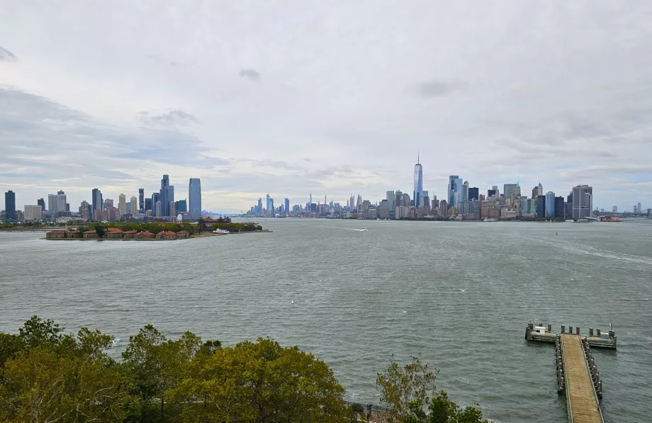 Pohľad z podstavca Sochy slobody