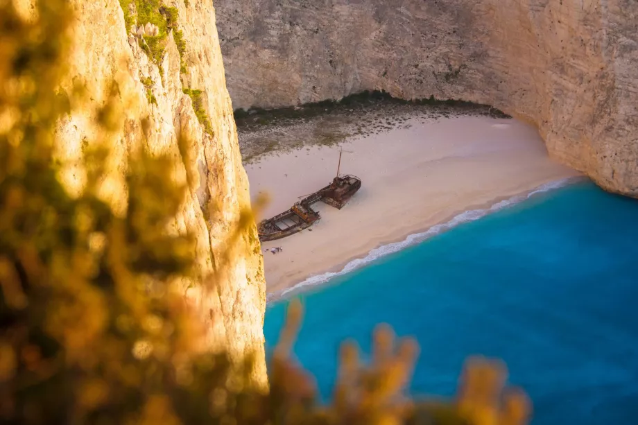 Pláž Navagio podrobne