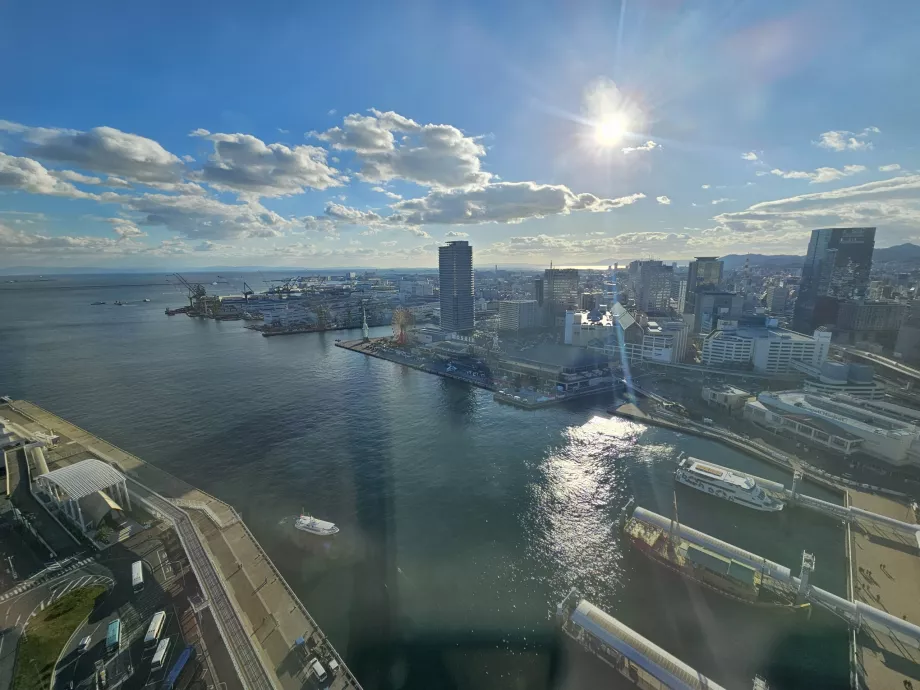 Pohľad z prístavnej veže v Kobe