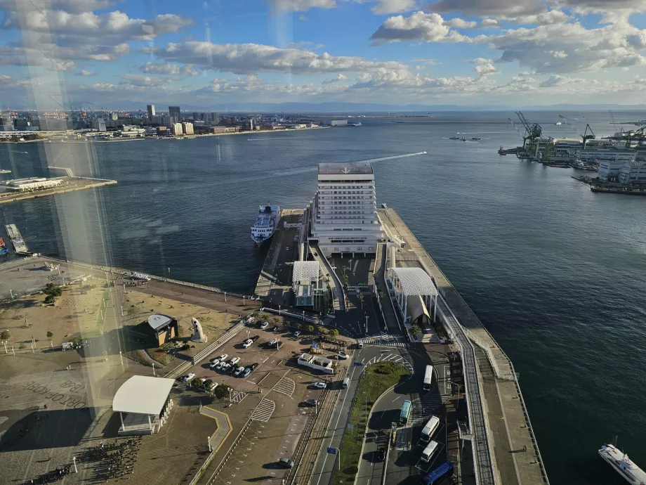 Pohľad z prístavnej veže v Kobe