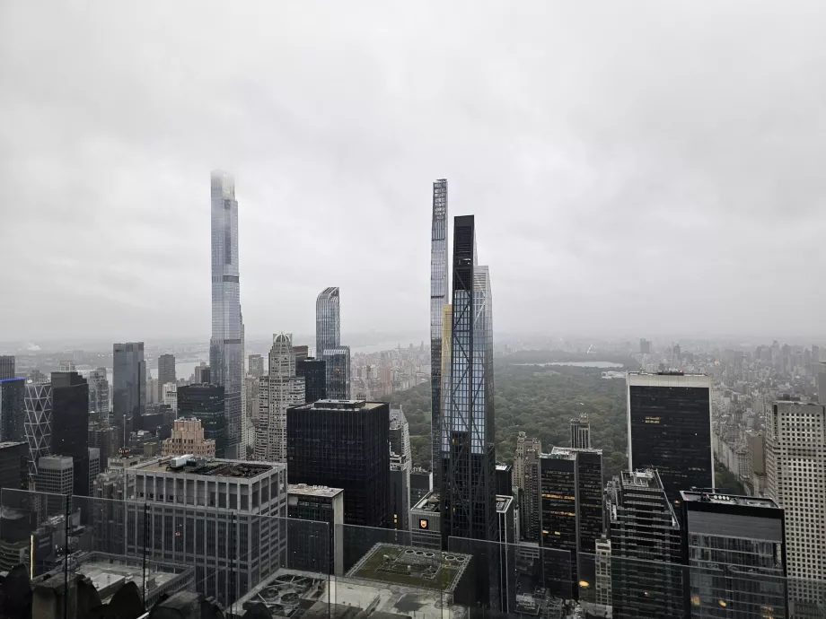 Rockefellerovo centrum - pohľad na Central Park