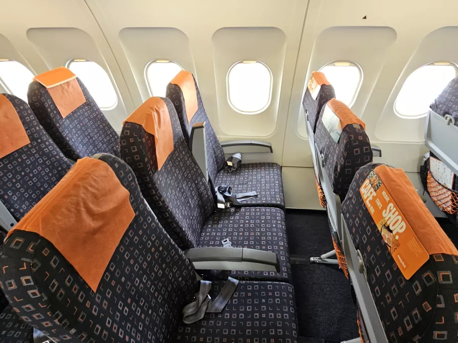 Sedadlá v spoločnosti easyJet