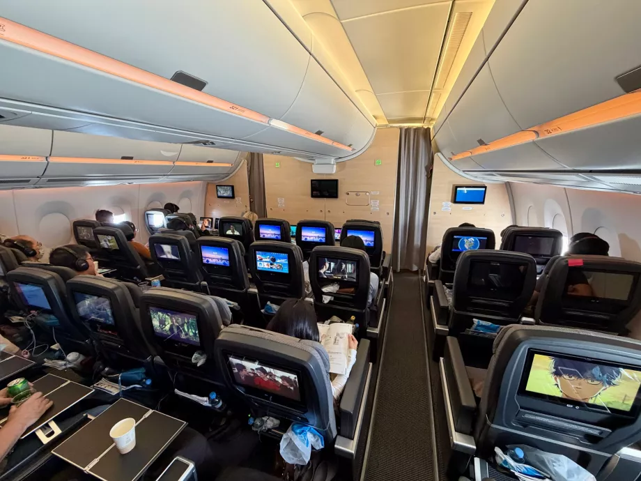 Pohľad na triedu Premium Economy