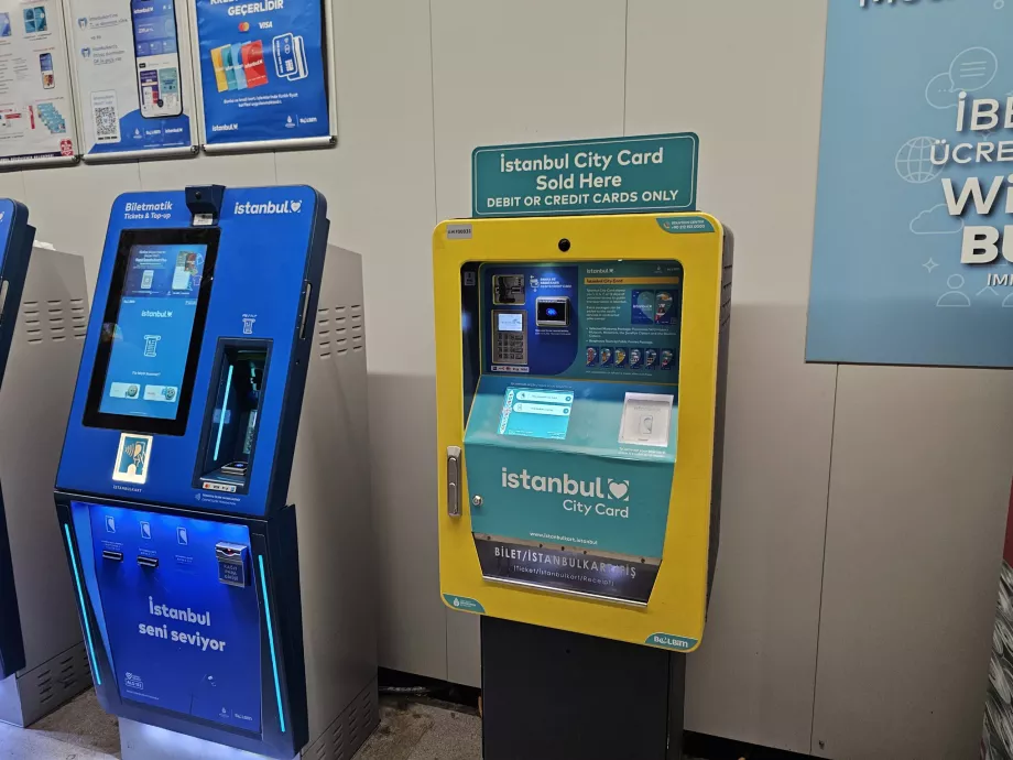 Žltý automat na jednodňové a viacdňové lístky