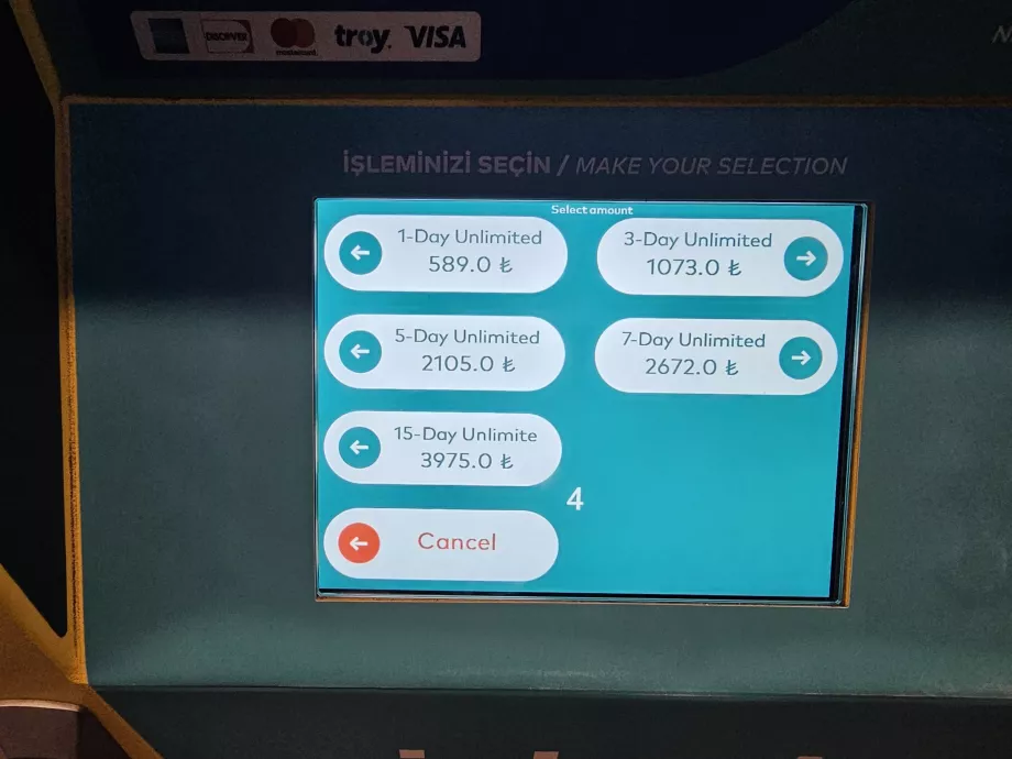 Možnosti viacdňových lístkov