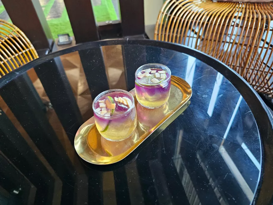 Nápoj na privítanie pri registrácii